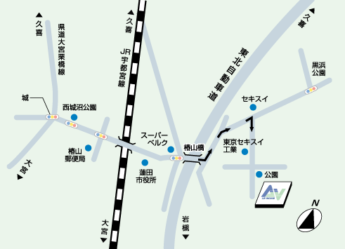 関東営業所地図